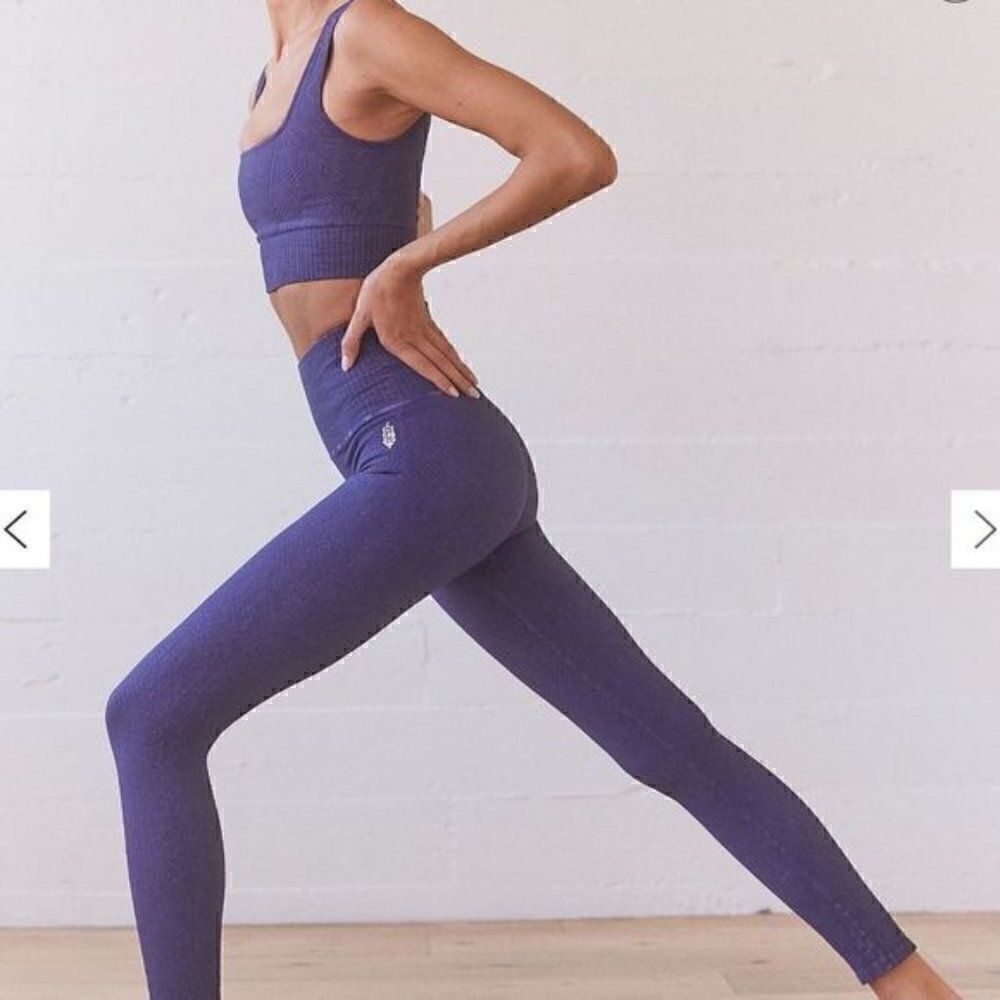 Free People Good Karma Tile Textured Leggings XS/S